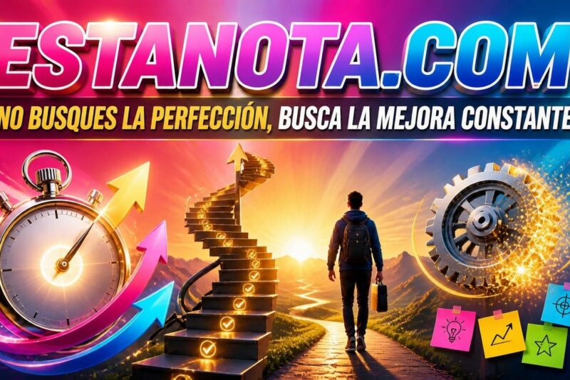 No busques la perfección, busca la mejora constante