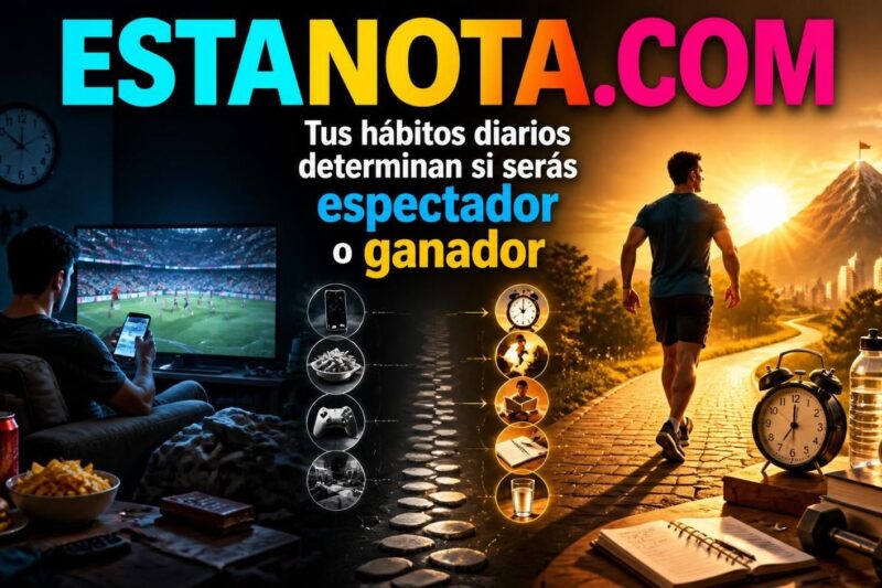 Tus hábitos diarios determinan si serás espectador o ganador.