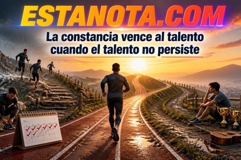 La constancia vence al talento cuando el talento no persiste