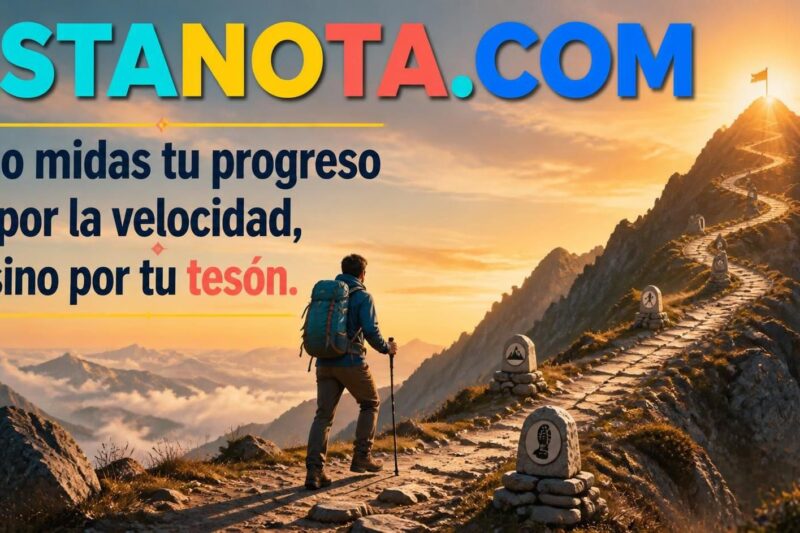No midas tu progreso por la velocidad, sino por tu tesón