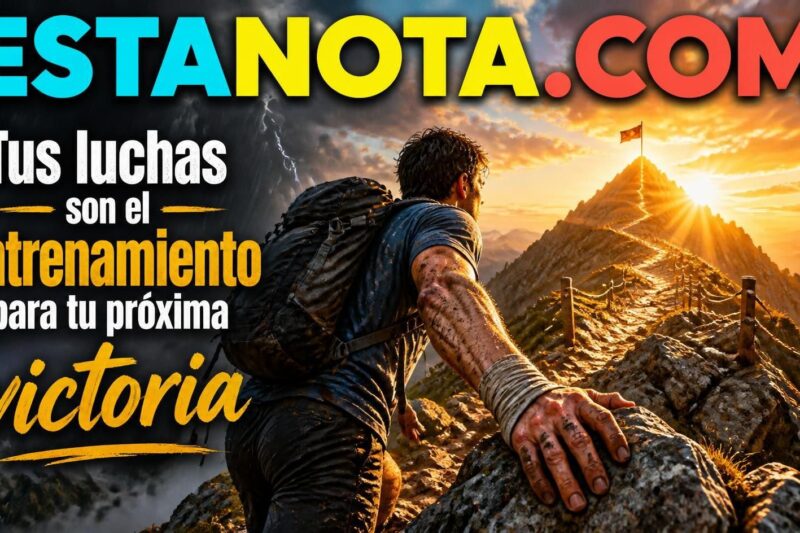 Tus luchas son el entrenamiento para tu próxima victoria.